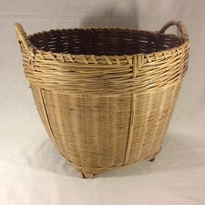 Bamboo Hand Woven 17" XL Super Sturdy Multi-Purpose Basket Lot 154CBHK