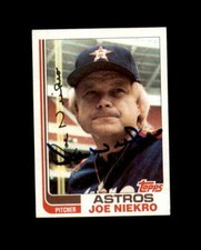 Joe Niekro Hand Signed 1982 Topps Houston Astros Autograph