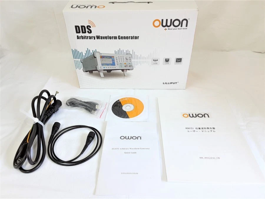 Owon AG4151 Single CH 150MHZ 400MSa/S 14bits DDS Arbitrary Waveform Used Working - Image 3 of 3