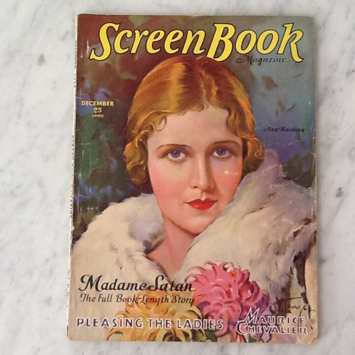 1930 Screen Book Talmadge Chevalier Clara Bow DeMille Cooper Cortez Gossip Films