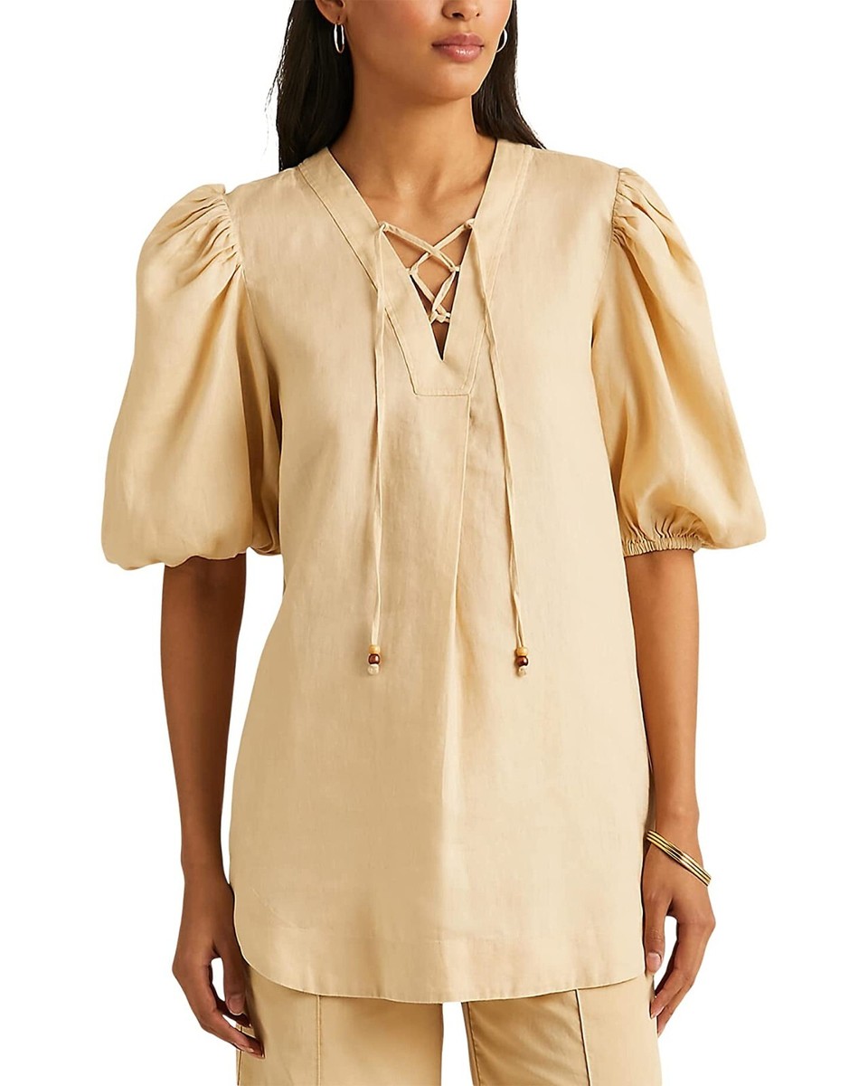 トップス Louren puff sleeve over blouse louren puff sleeve over blouse