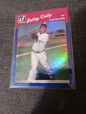 2023 Donruss Baseball Retro Base Holo Blue #288 Larry Doby - Cleveland Indians