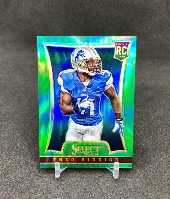 2013 Select Theo Riddick /15 GREEN PRIZM SSP Rookie Card No. 241 DETROIT LIONS🔥