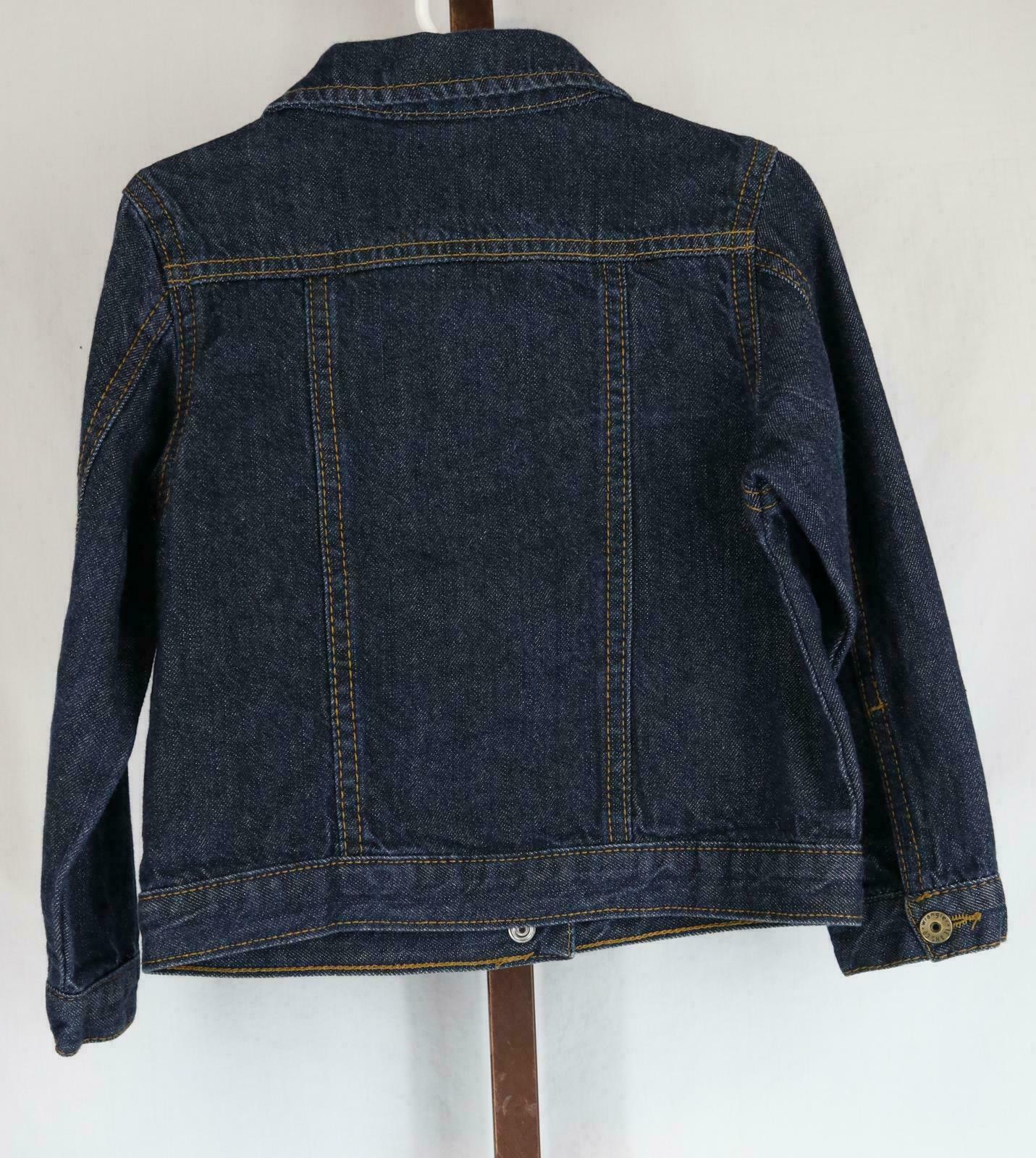 Wrangler Toddler Girls Blue Denim 2 Pocket Jean Jacket Size 4 , 100% Cotton