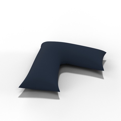 Almohada en forma de V de fibra hueca con funda de almohada ortopédica para el cuello trasero GRATIS. - Imagen 49 de 94