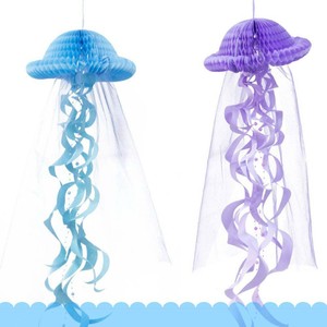 Ocean Sea Honeycomb Hanging Party Decoration Hanging Jellyfish Diy