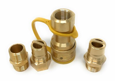 1/2'' QDD LP Gas Quick Connect/Disconnect Connector Kit