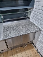 Two Door Fridge with Granite Cooling Pizza Worktop