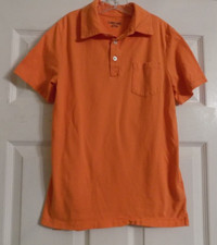 Boy's Cherokee Orange Short Sleeve Shirt Size 8-10 Polo