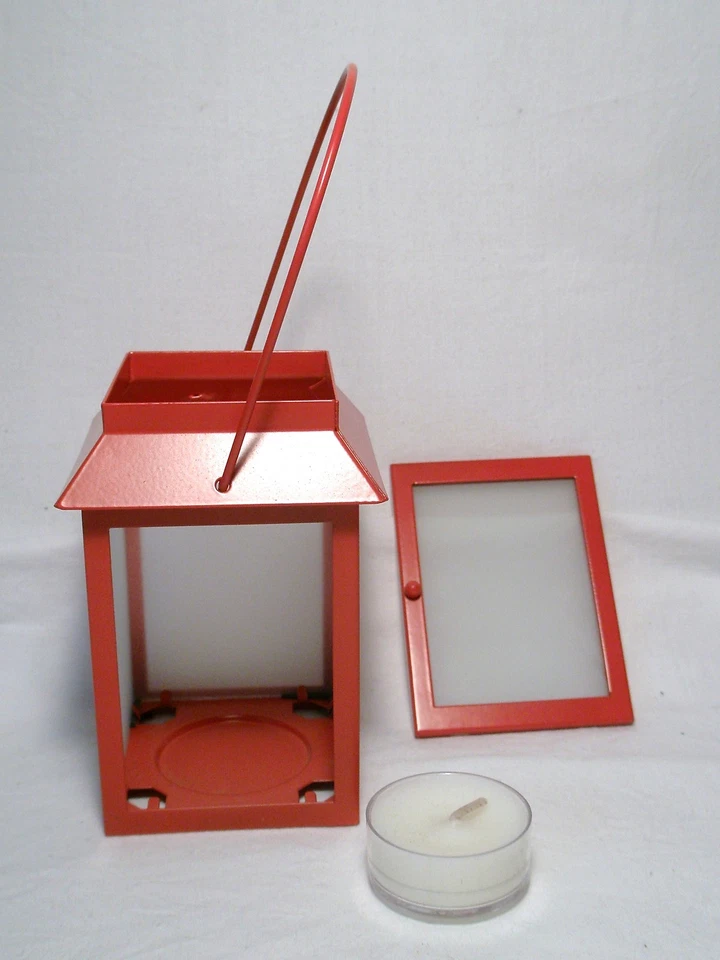 PartyLite Red Lantern Mini Tealight & Heather Myers Portrait Christmas Ornament - Photo 3/3