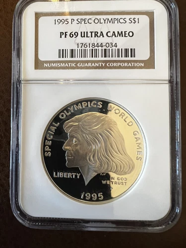 1995-P Special Olympics $1 NGC PF 69 Ultra Cameo Silver Commemorative Dollar