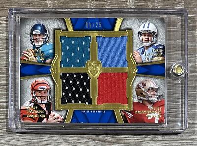 2011 Topps Supreme #SRQC-GLDK Gabbert Locker Dalton Kaepernick Quad Jersey #/25