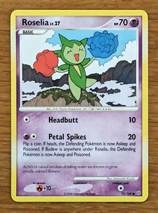 Roselia LV.27 - 72/100 ~ Diamond & Pearl - Stormfront ~ Slight Play!