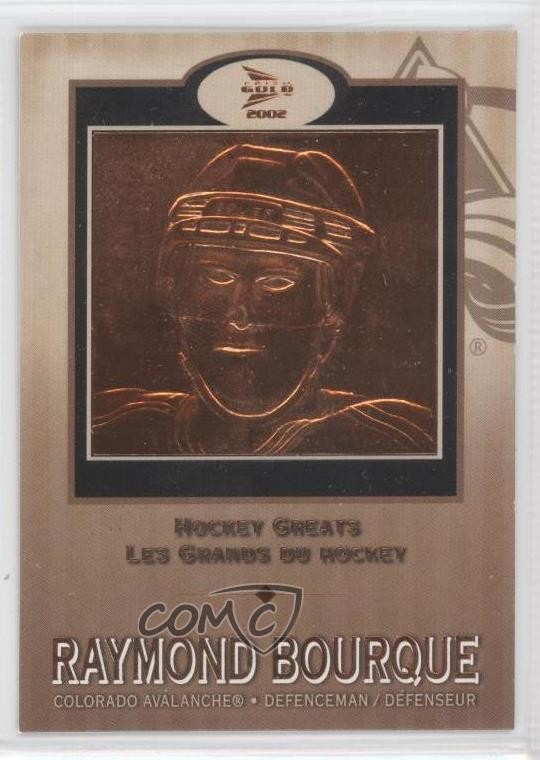 2001 Pacific Prism Gold McDonald's Hockey Greats Ray Bourque Raymond #1 HOF 1m4