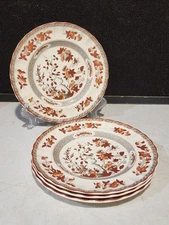SET OF 4- Copeland Spode INDIA TREE Rust Salad or Dessert Plates 7 3/4"