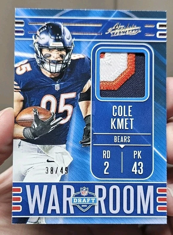 Cole Kmet Panini Absolute War Room Materials #WM12 Base