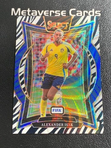 2024-25 Panini Select FIFA Terrace Zebra #92 Alexander Isak Sweden SSP