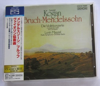 Bruch, Mendelssohn   Die Violinkonzerte CD Japan OBI 