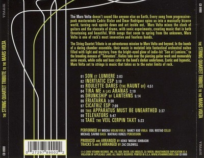 VITAMIN STRING QUARTET STRING QUARTET TRIBUTE TO THE MARS VOLTA NEW CD