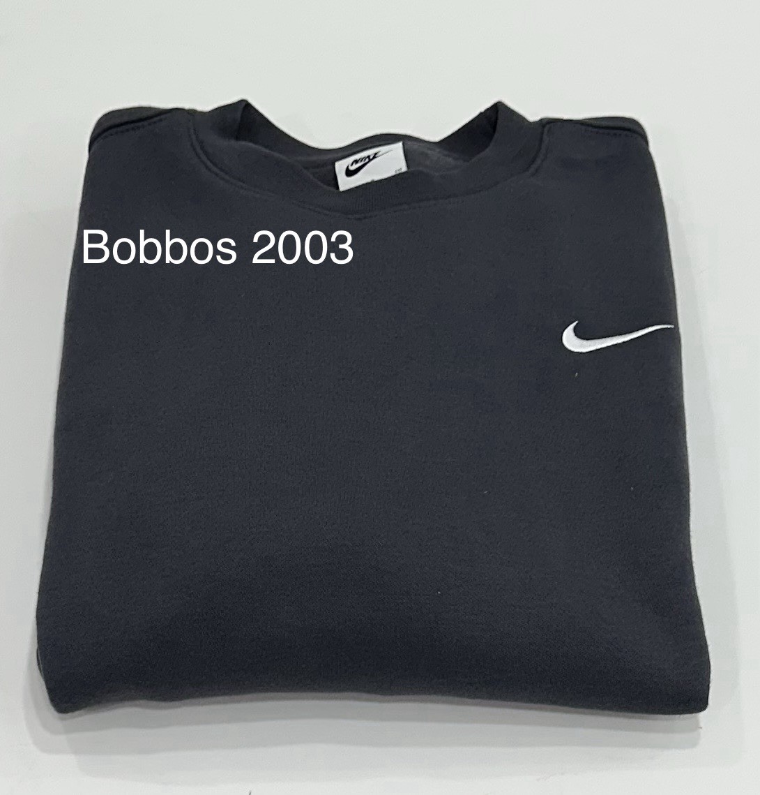 Nike Men's Crewneck Long Sleeve Sweatshirt Pullover, Dark Gray, Size S