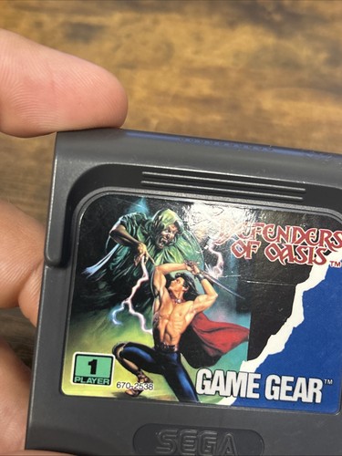 Defenders Of Oasis (Sega Game Gear) cartuccia gioco, custodia e manuale! Autentico! - Foto 9 di 20