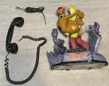 Vintage Collectable Scooby Doo and Shaggy Push Button Telephone UNTESTED