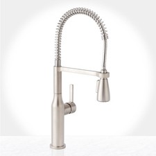 Miseno MNO500L Galleria Pre-Rinse Single Handle Kitchen Faucet - Stainless Steel
