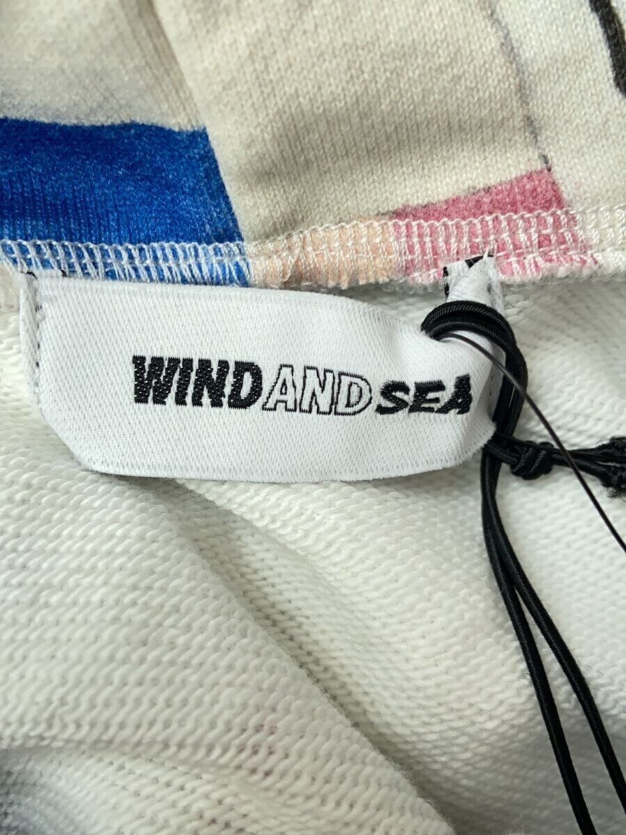 WIND AND SEA WDS-C-LKY-23-Q3-01 L COTTON White HOODIE WITH