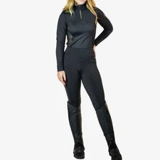 Royal Equestrian Collection Riding Tights Full Length Pockets Black Large New