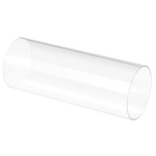 76mm ID x 80mm OD x 200mm Rigid Acrylic Pipe for Crafts Round Tube Clear