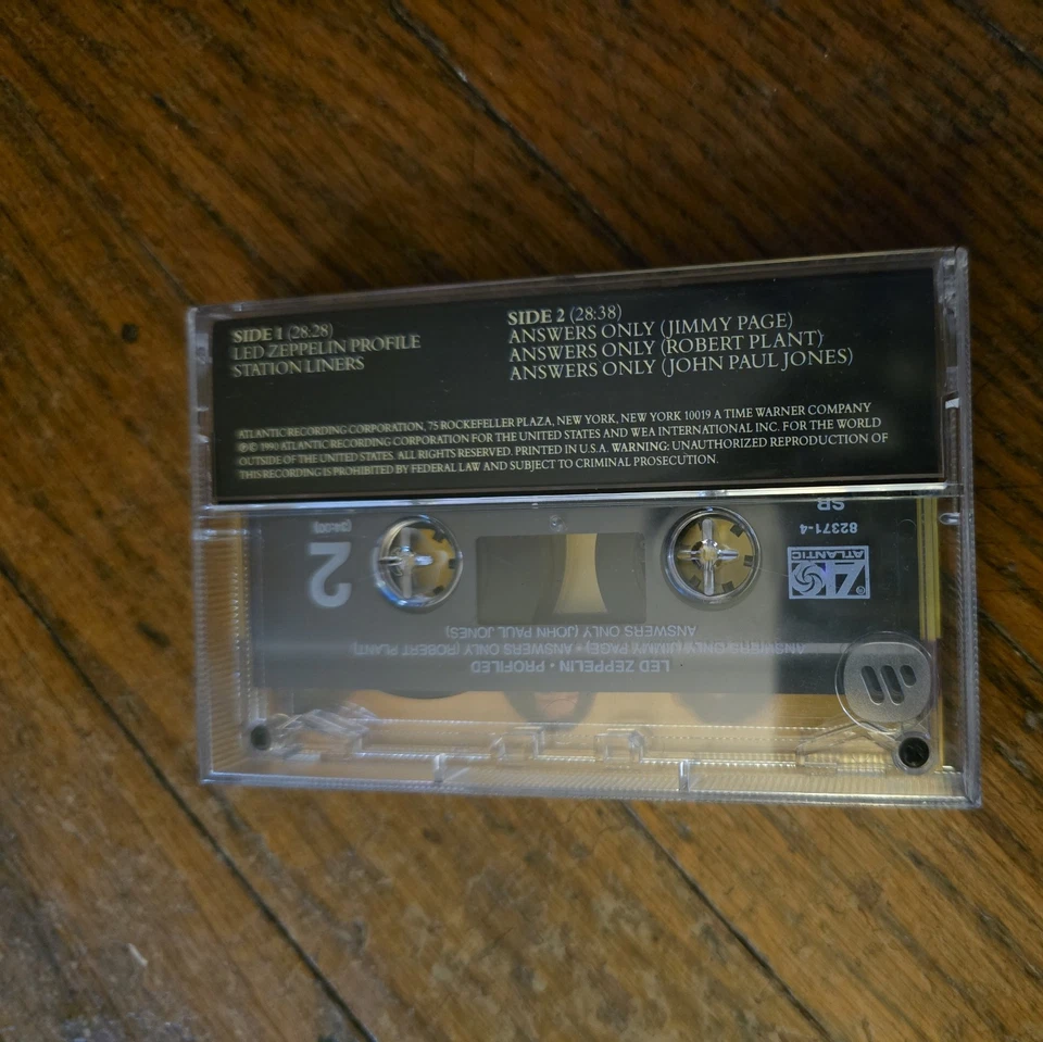 Vintage Led Zeppelin Profiled Cassette Tape 1990 - Image 3 of 3