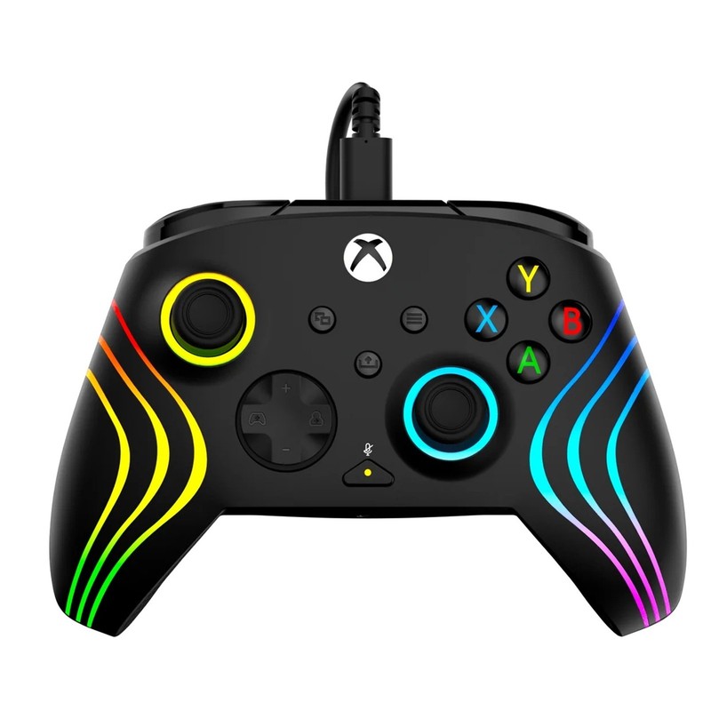 Turtle Beach Afterglow Wave Black Wired Xbox RGB Gaming Controller Black Pc