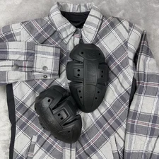 HIGHWAY 21 Rogue Flannel Riding Jacket Women's XS Conceal Carry Gray Plaid NWT