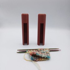 Nadelgarage rund Farbe Marmor Ziegelro  Nadelspiell&auml;nge 15 bis 21 cm CreativEcke