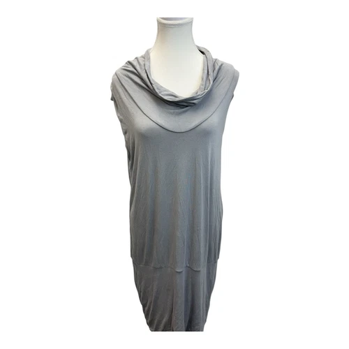 Abito Michael Kors maglia girocollo grigio taglia XL senza maniche tutto intorno elegante