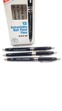NIB Lot of 3 Vintage US Government Skilcraft Pens Black Ink Refillable