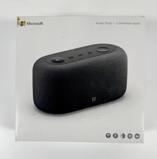 Microsoft Audio Dock Black with USB-C USB-A and HDMI for Windows and macOS