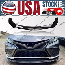 Front Bumper Lip Spoiler Splitter Body Kit Diffuser For Camry Canards US