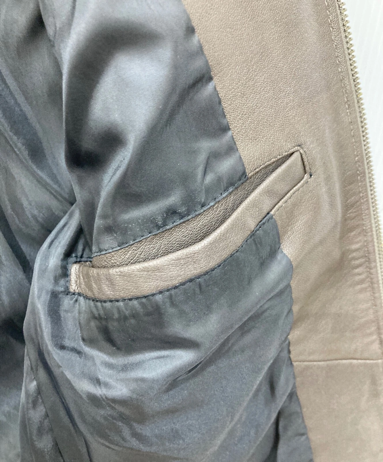 JOURNAL STANDARD relume Goat Leather Single Riders Jacket from Size S Brown - product detail image 6