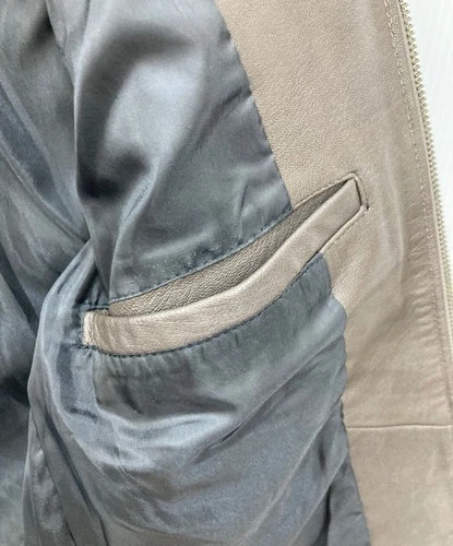 JOURNAL STANDARD relume Goat Leather Single Riders Jacket from Size S Brown image 6