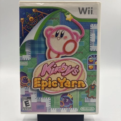 Kirby's Epic Yarn Nintendo Wii 2010 Complete with Manual