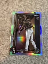 2025 Topps Chrome Update Sauryn Lao Mariners Base Sepia Refractor RC #USC198