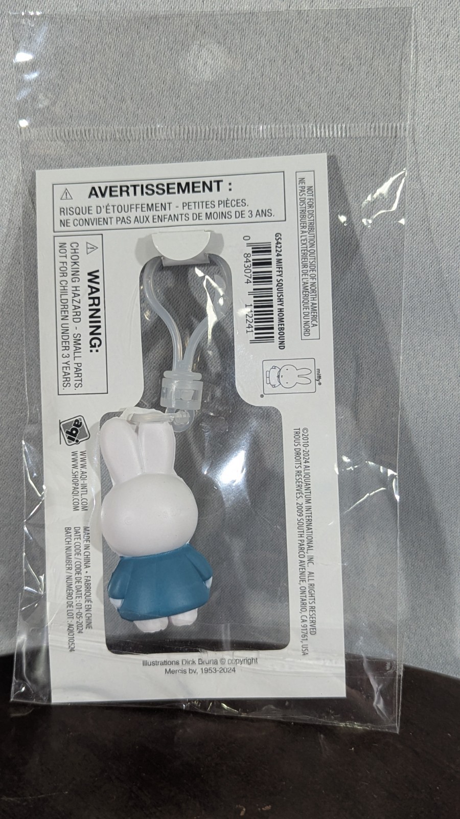 Miffy Daiso Squishy Scented Keychain Backpack