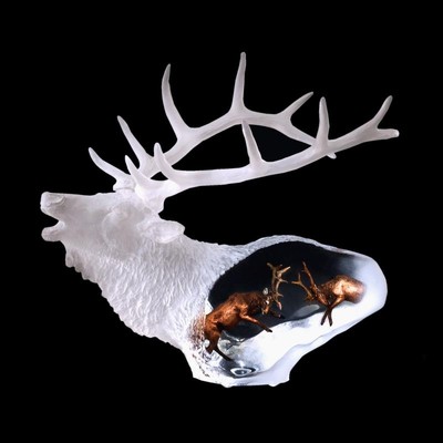 Kitty Cantrell Proud Spirit Ltd. Ed. Mischtechnik Lucite Skulptur, COA