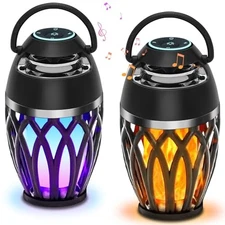 Outdoor Speakers with Colorful Lights, Mens Gifts for Outdoor Speakers 2 Pack