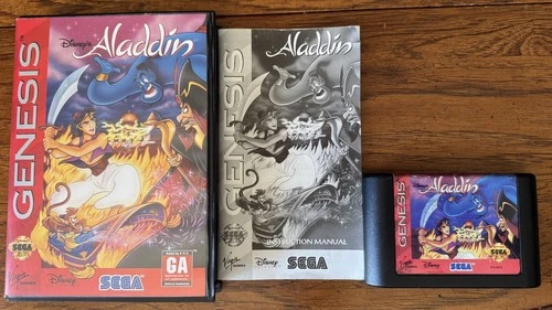 Aladdin Sega Genesis USED CIB Complete Disney's
