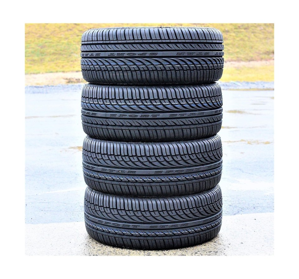 Set of 4 All-Season Passenger Car Performance Radial Tires 185/60R14 ...