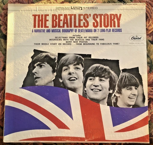 THE BEATLES STORY DOCUMENTARY APPLE STBO 2222 Scranton, 2 LP CLEAN VG + L@@K!