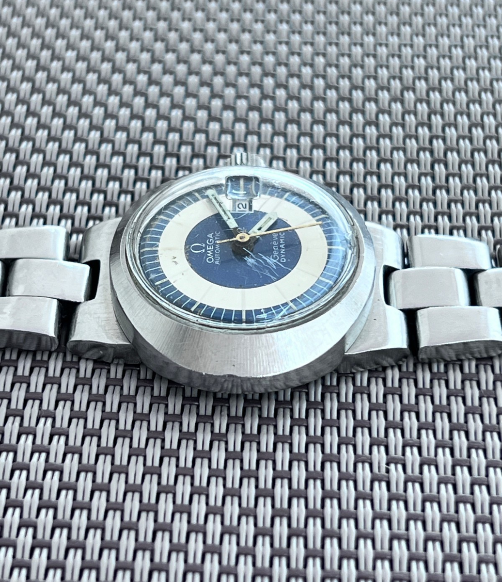 OMEGA Geneve Tool 102 Dynamic Automatic Women's Watch Vintage Blue