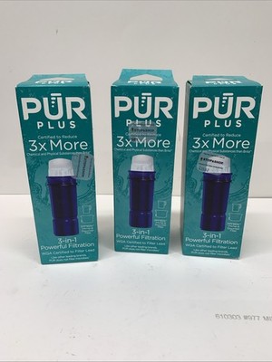 PUR Plus PPF951K 3x Lead Reduction Water Pitcher Replacement Filter Lot 3  